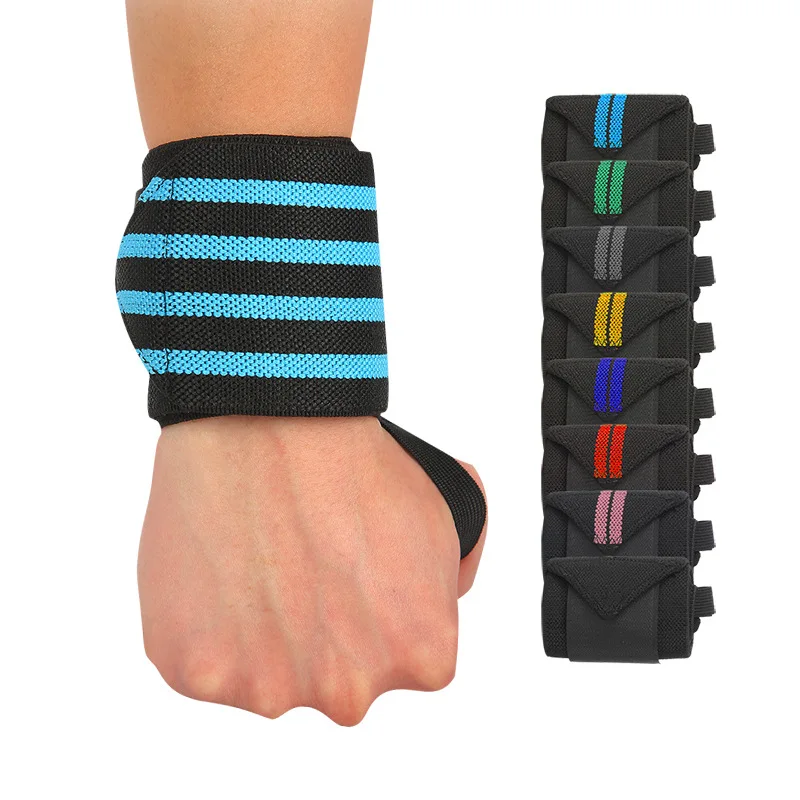 

Professional Sports Bandage Wrapping Wrist Wristband Sweatband Guard Badminton Weightlifting Dumbbell Booster Belt Wrist Guard