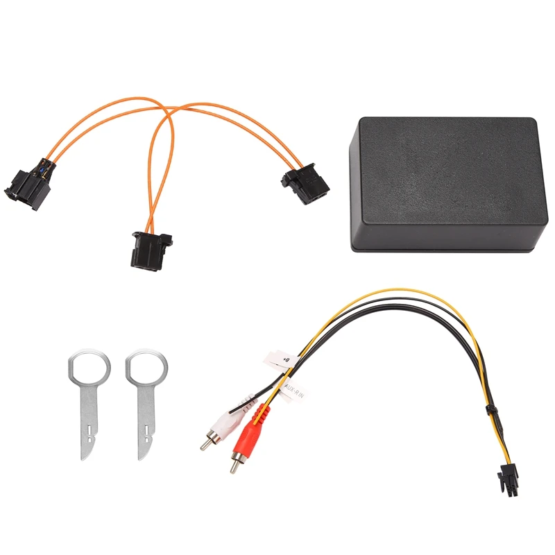 

Audio Input Decoder Box For- 05-09 A6 A6L A8 Q7 AUX Automotive 2G System External Audio Input Optical Fiber Decoder