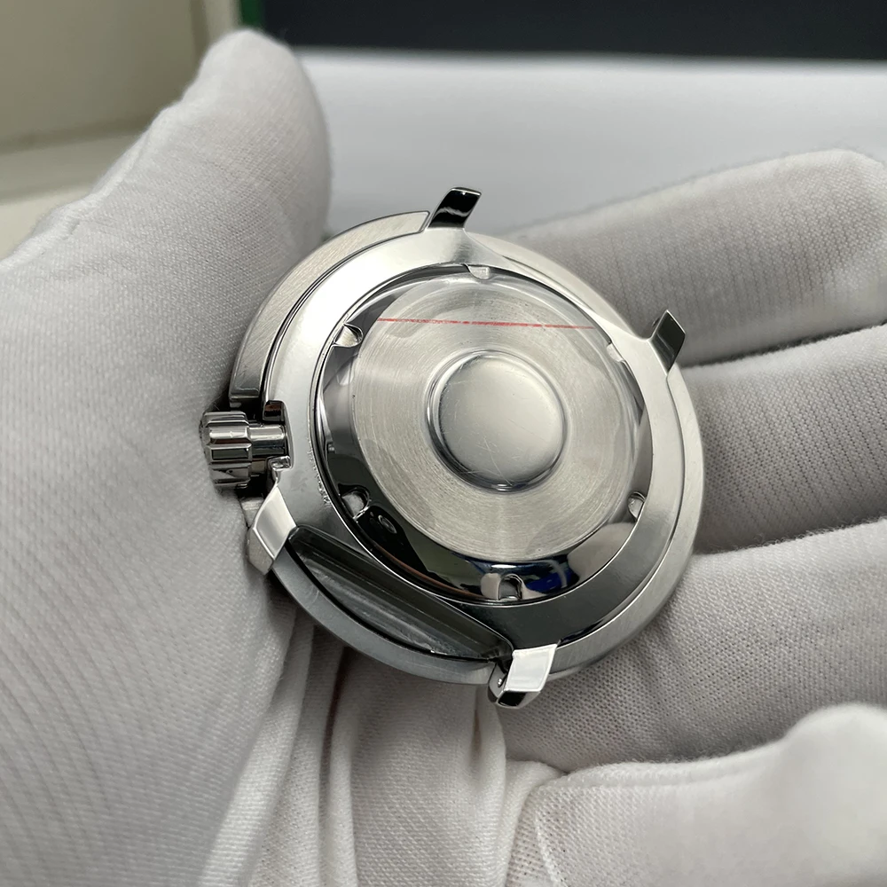 Роскошный чехол для часов Seiko Tuna сапфировый кристалл твердый стальной корпус с