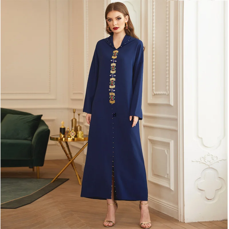 Ramadan Fashion Muslim Dress Women Caftan Marocain Arabic Islam Modest Clothing Turkey Abaya Dubai Eid Mubarak Djellaba Femme