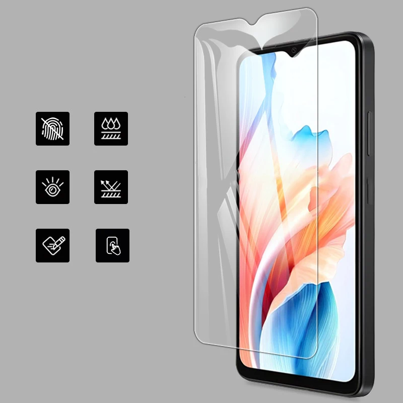 HD закаленное стекло для OPPO Oppo A18 прозрачная защита экрана ультратонкая OppoA18 Oppoa18