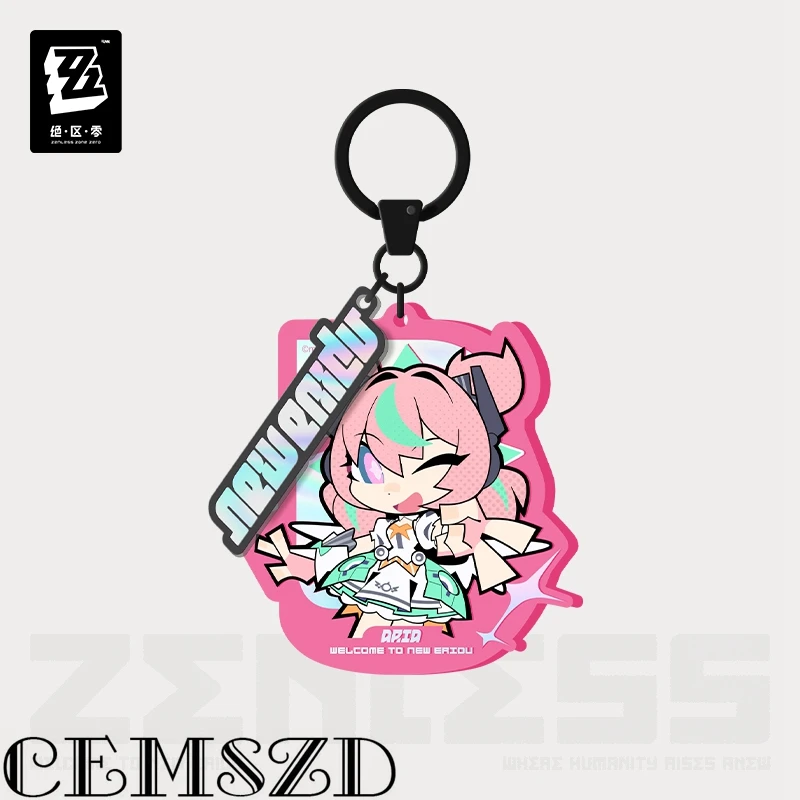 Фото Оригинальный акриловый брелок-подвеска MiHoYo Game Zenless Zone Zero ZZZ Q.Ver Sunna Aria Nangong Yu для косплея, аниме-брелок, подарки на Хэллоуин №2