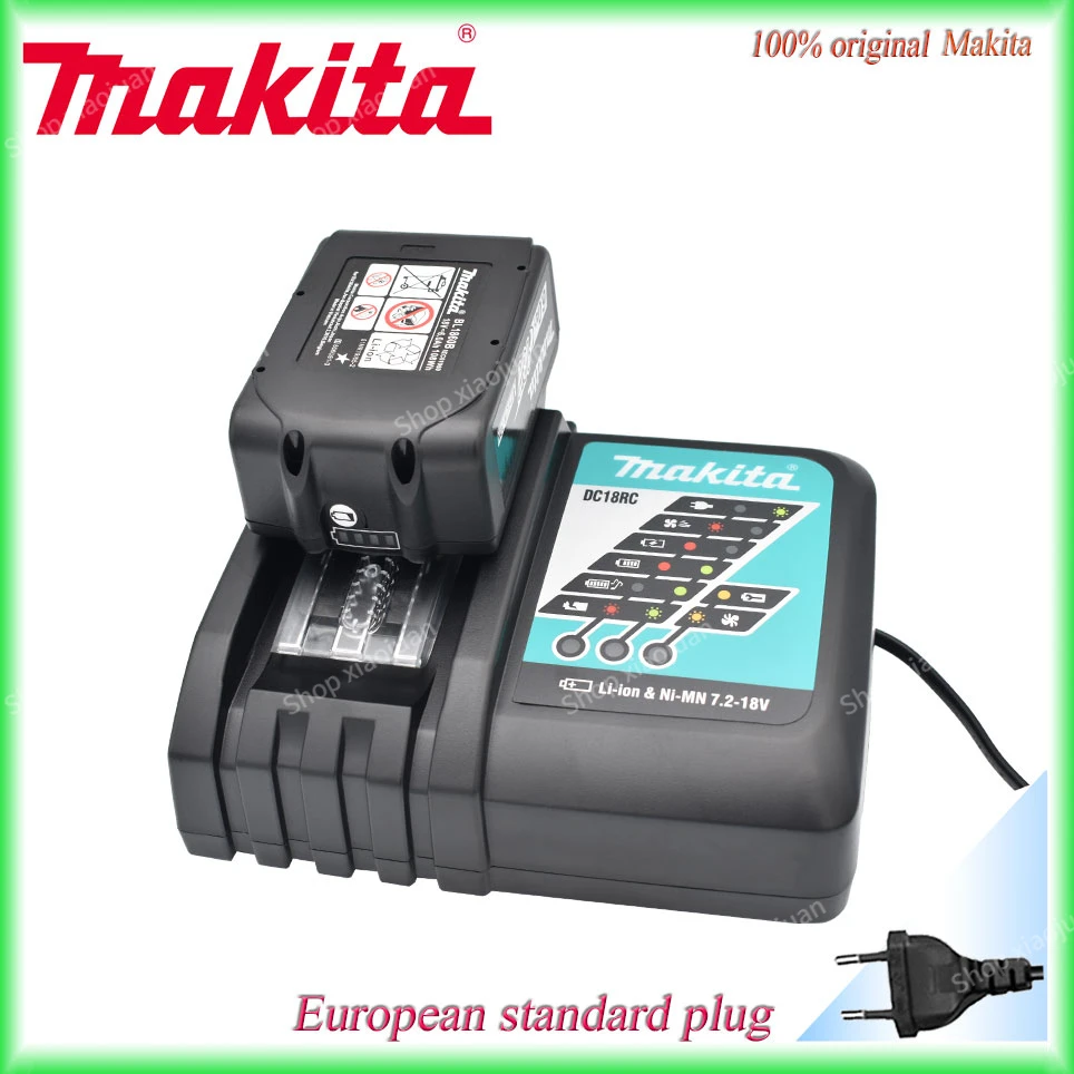 

Makita Charger 14.4V 18V Original DC18VRC Battery Charger Makita 6000mAh Bl1830 Bl1430 BL1860 BL1890 Tool Power Charger USB Prot