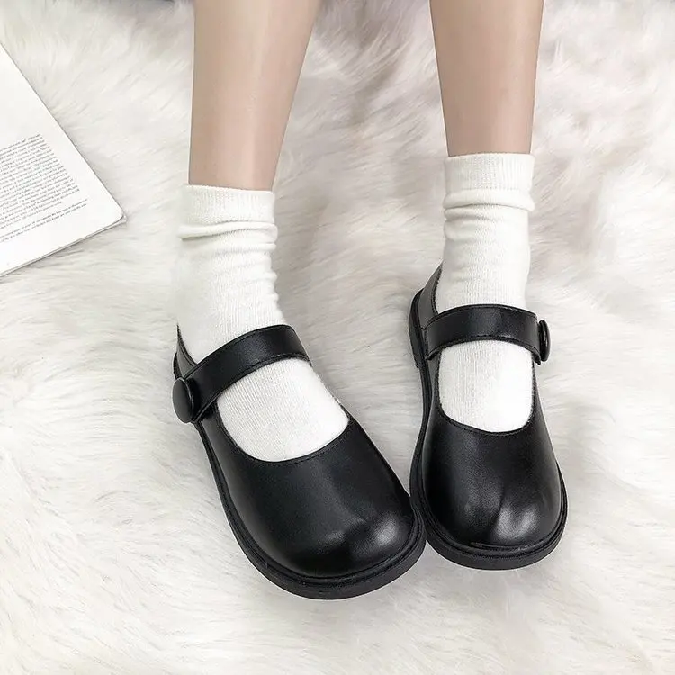 

Nice Japanese Style Mary Jane shoes Women Vintage Soft Sister Girls flat Platform shoes College Student Lolita Shoes women