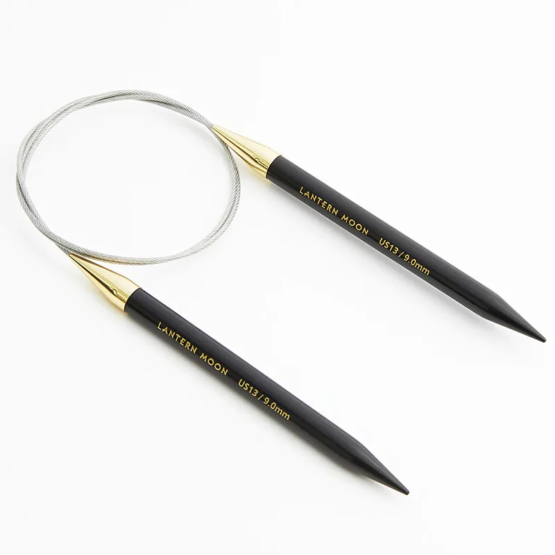 

Lantern Moon Ebony Wood Fixed Circular Needle in 40cm/60cm/80cm/100cm