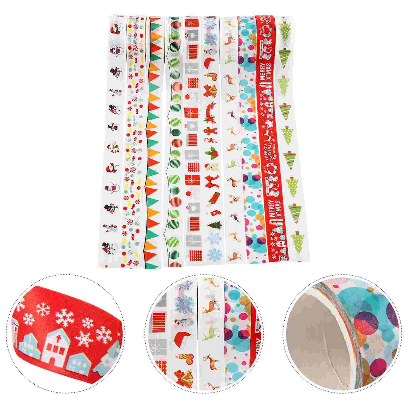 

Лента Washi Рождественская декоративная бумажная Маскировочная упаковка Праздничные наклейки для скрапбукинга декоративная наклейка этике...