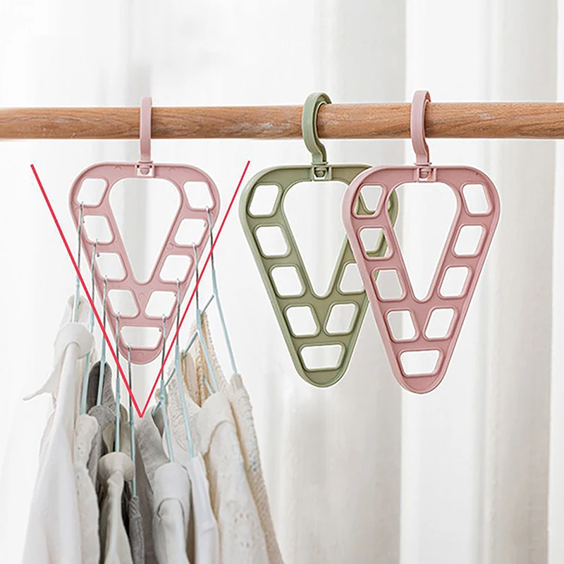 

9-Hole Magic Clothes Hanger Closet Organizer Space Saving Multi-function Drying Racks Wardrobe Scarf Storage Cloth Hanger