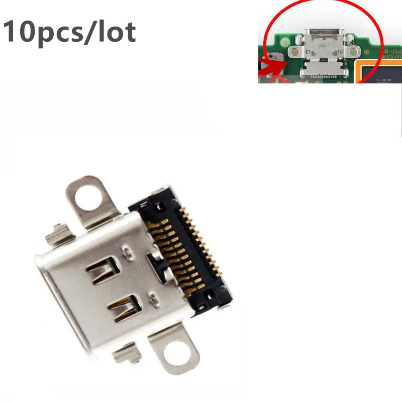 

10 шт. оригинальный запасной зарядный порт типа C USB-C разъем для зарядного устройства для консоли Nintendo Switch NS Nintendo Switch ремонт