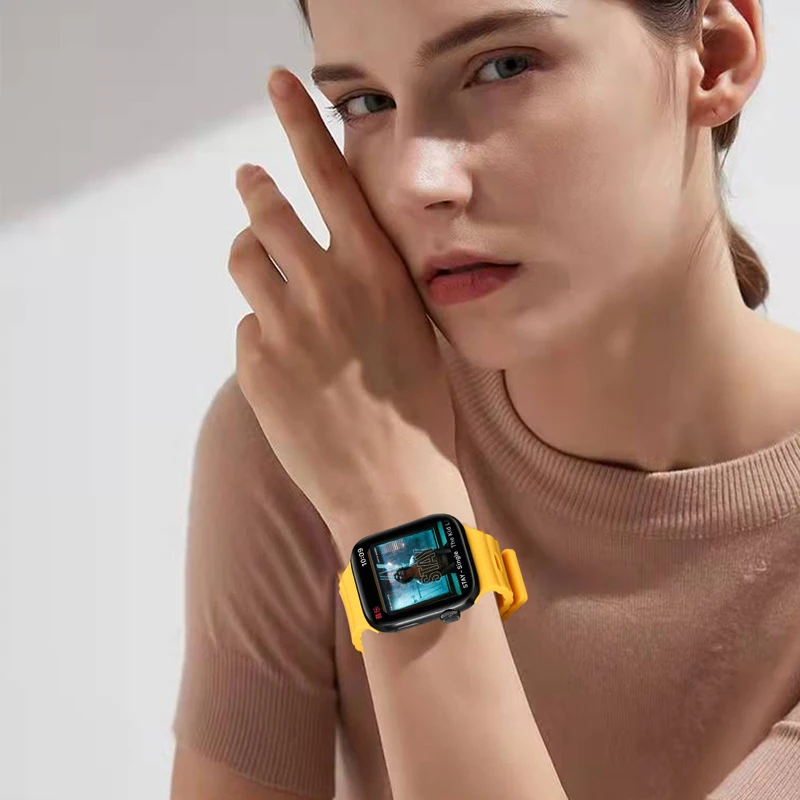 Silicone Watch Strap For Apple Band 40mm 44mm 45mm 41mm 38mm 42mm 49mm For 4/5/6/SE/7/8 Ultra Bracelet iWatch Series Accessories