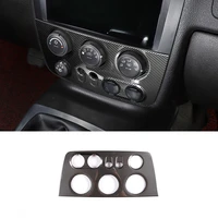 for 2005 2009 hummer h3 stainless steel carbon fiber car styling car central control volume control panel sticker auto parts