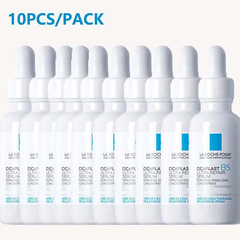 

10PCS La Roche Posay Cicaplast B5 Ultra Repair Serum Fading Red Color Replenishment and Tough For Dry/Sensitive Skin 30ml