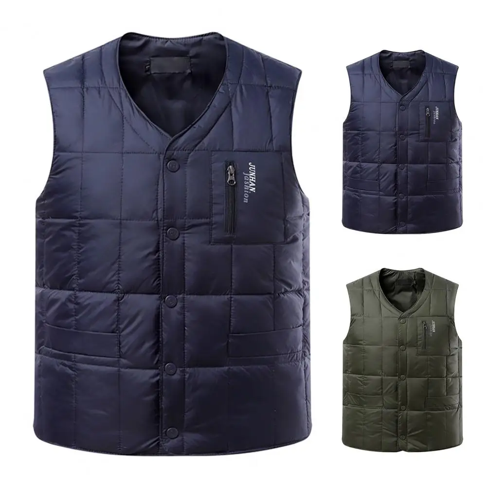 

Stylish Men Vest Sleeveless Autumn Winter Windproof Slim Fit Waistcoat Men Waistcoat Jacket Vest