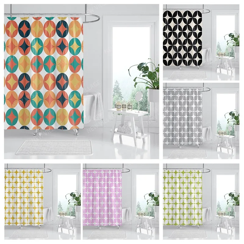 

Водонепроницаемые тканевые занавески для душа, занавески для ванной комнаты, занавески для ванной комнаты для душа 180x200 240*200, абстрактные де...