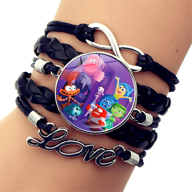 Новый браслет из кожи с изображением героев мультфильмов мультфильма Disney