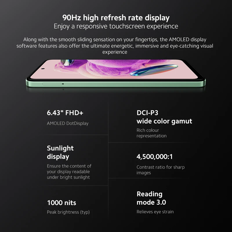 Смартфон Xiaomi redmi note 12s 8/256ГБ global