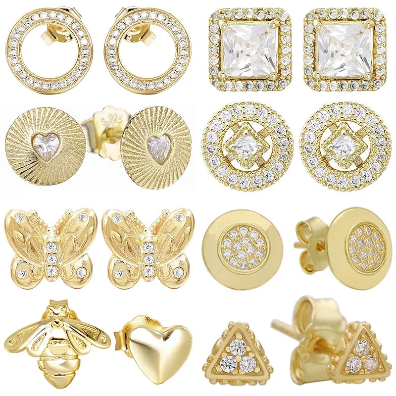 

Женские серьги-гвоздики из серебра 925 пробы, с бабочкой