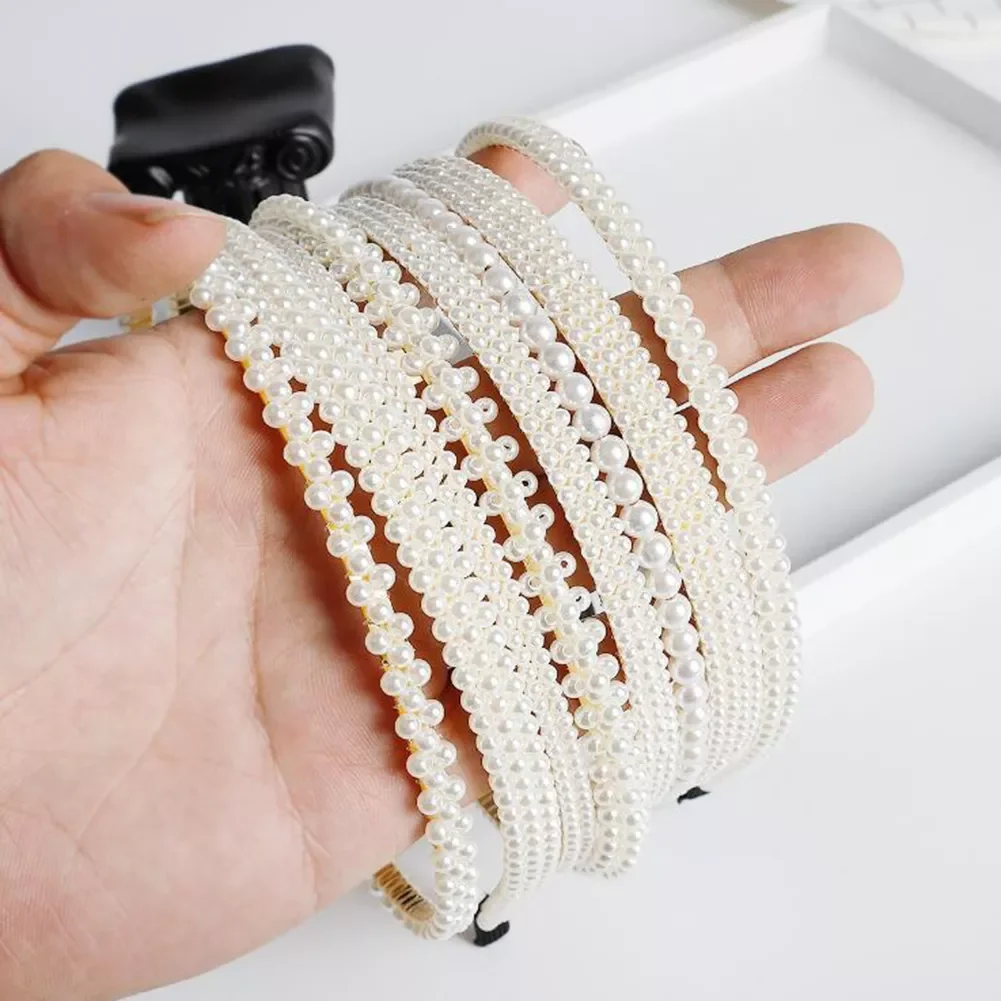 

design Imitation Pearl Hair Band Girls Hair Accessories Women Headband Wedding Party Bridal Hair Hoop Luxury Jewelry