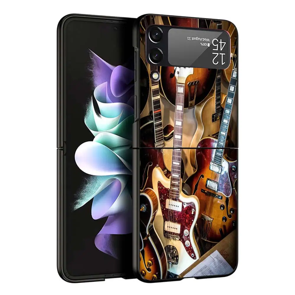 Твердый чехол для телефона из поликарбоната с музыкальной скрипкой и гитарой