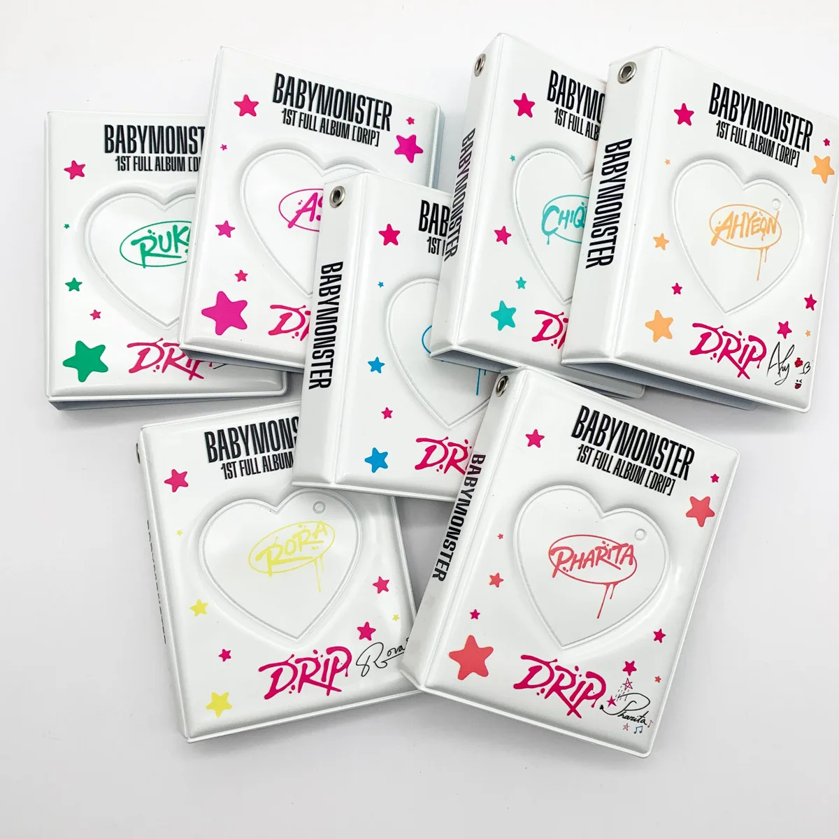 16 шт. KPOP BABYMONSTER DRIP HD печатная карта альбом RUKA ASA AHYEON RORA RAMI PHARITA ПВХ обложка карты