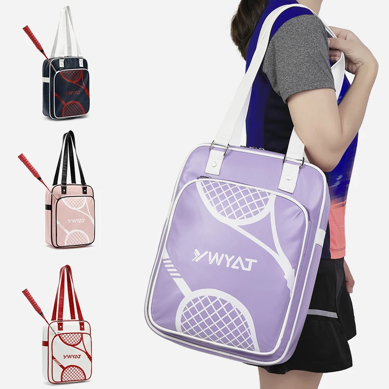 

YWYAT Women Fitness Training Bag Badminton Bag Shoulder Bag Sports Badminton Racket Bag Large Capacity for 2 Rackets Fashion Bag