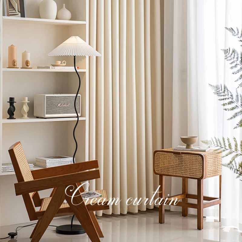 

Темные светонепроницаемые шторы для гостиной, спальни, домашний декор светильник лые, Роскошные, минималистичные, продвинутые, мягкие, ваби...