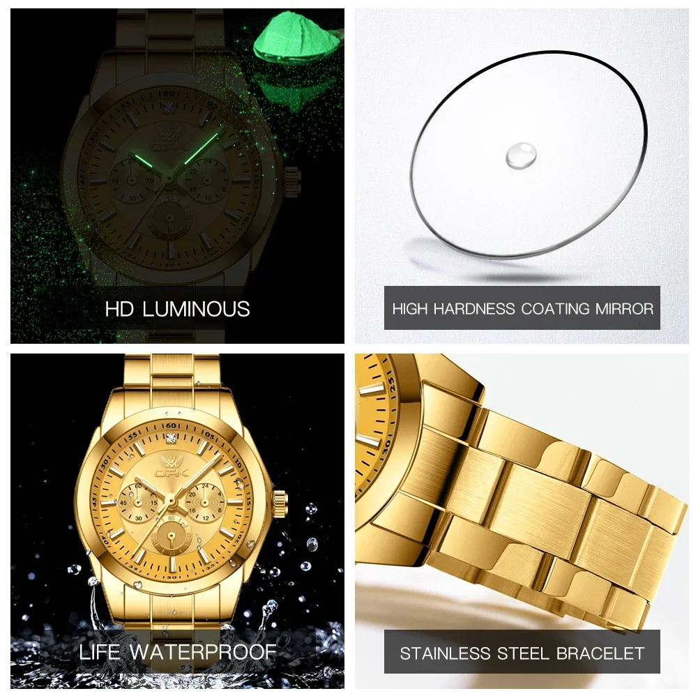 Женские кварцевые часы с календарем водонепроницаемые