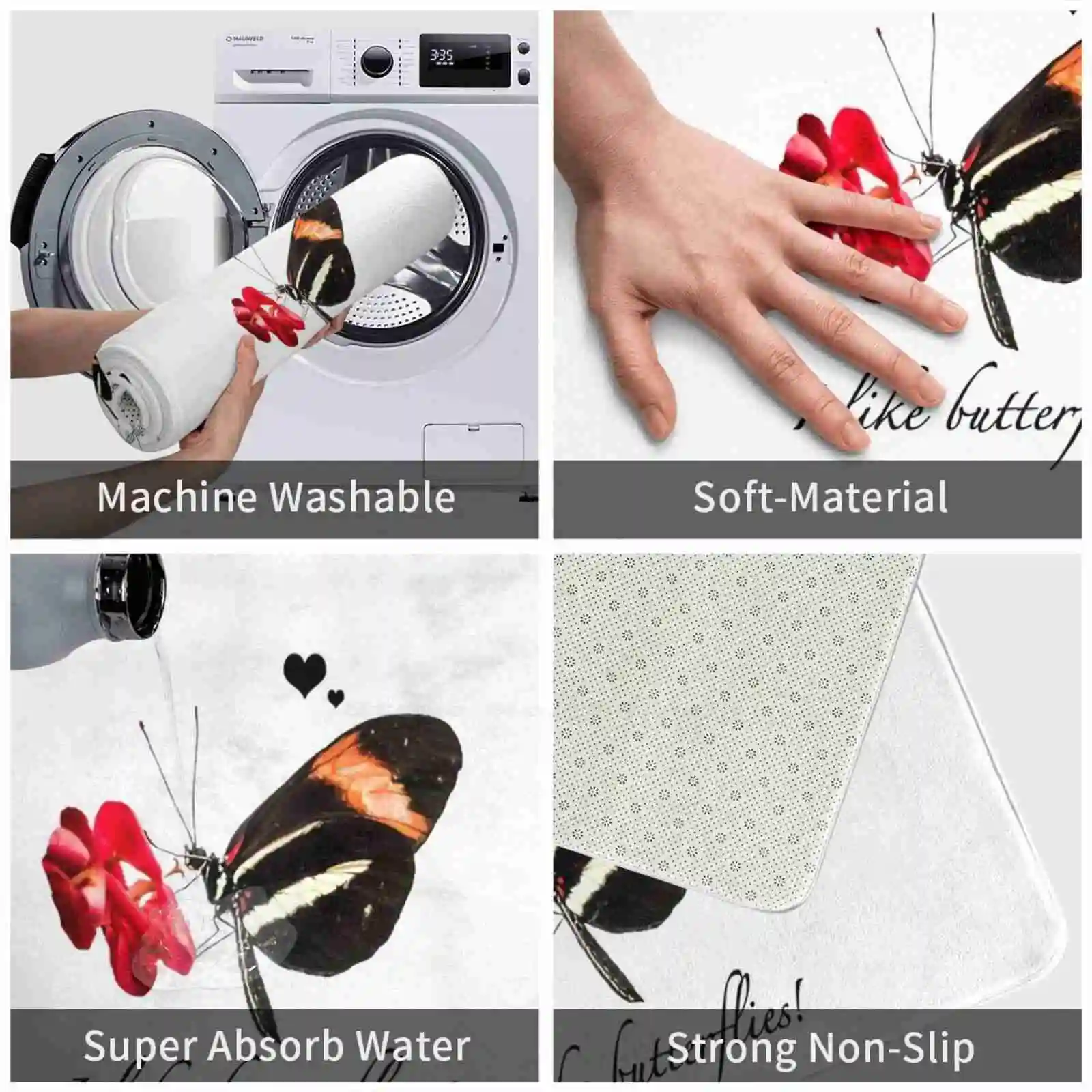 Идея для подарка: фото бабочки мне нравятся бабочки! &quotМягкий коврик дома и