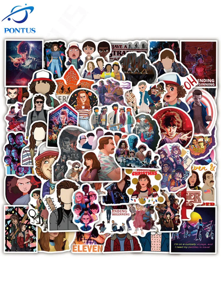 

Наклейки «очень странные дела», 50 шт.