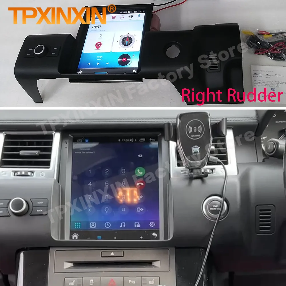 Голосовое управление AI Android 14 Auto Мультимедиа для Land Rover Range Sport L320 2010 ~ 2013