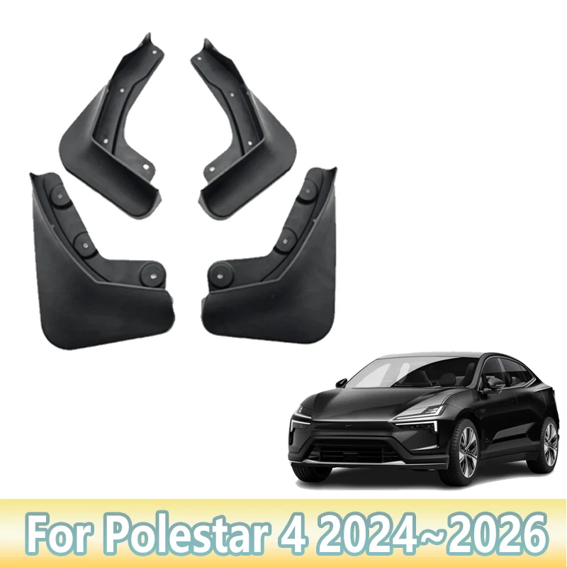 

4 шт. автомобильный брызговик для Polestar 4 2024 2025 2026 автомобильные крылья брызговики брызговики инструменты автомобильные аксессуары