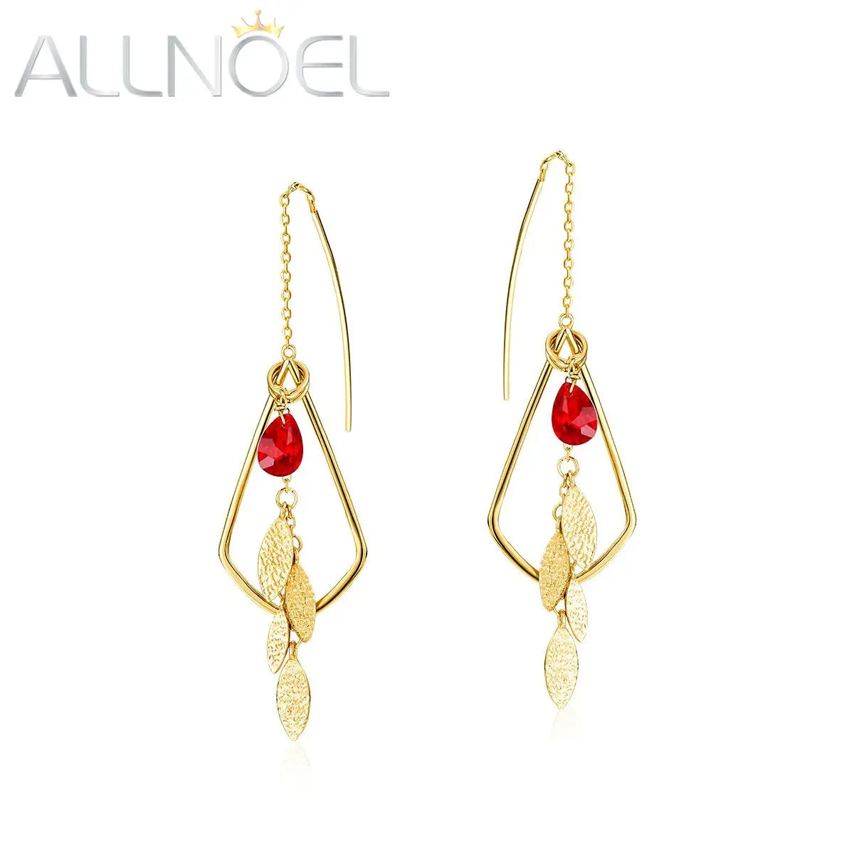 

ALLNOEL Съемный DIY нить линии серьги Висячие синий/красный кристалл жемчуг Подвески Позолоченные ювелирные изделия для женщин Подарки