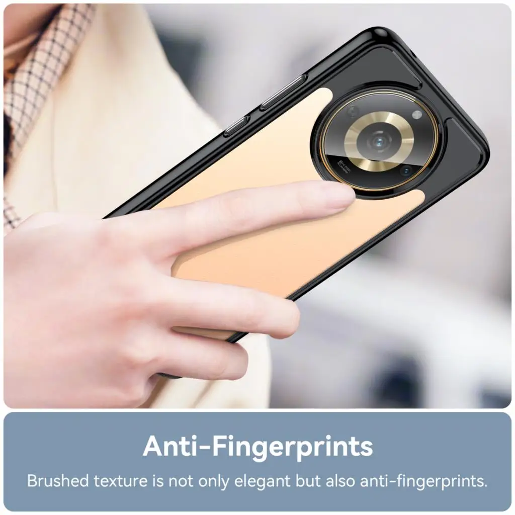 Жесткий полупрозрачный противоударный чехол для Realme Narzo 60