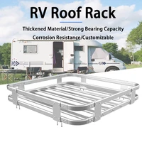 RV Outdoor Car Accessories Caravan Roof Rack Aluminum alloy anti-rust Customizable luggage rack For Motorhome Camper Trailer