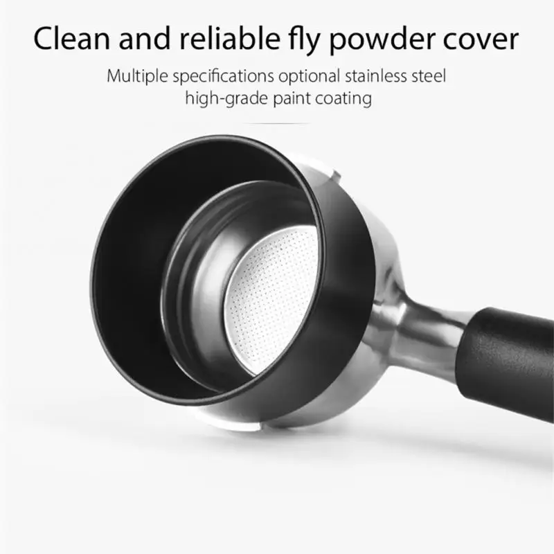 

Универсальная кольцевая чашка-воронка для дозирования кофейного порошка, черная чашка-воронка для дозирования кофейного порошка, кольцевая сменная чашка из алюминиевого сплава