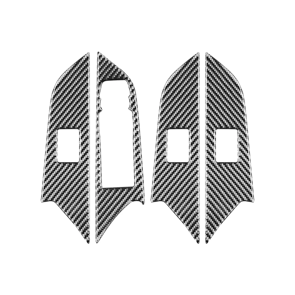 

Наклейка на панель переключателя автомобильного стекла, наклейка из углеродного волокна для Cadillac XT4 2018 2019, аксессуары