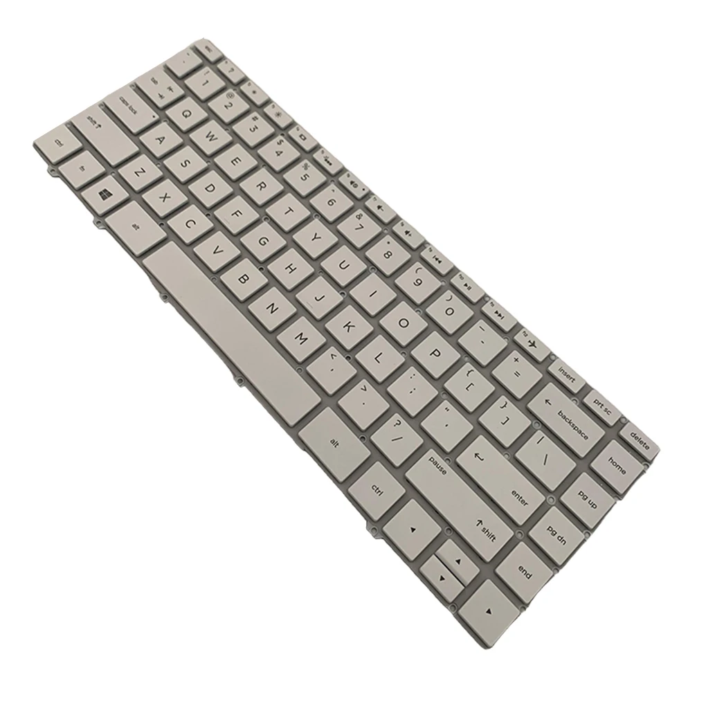 

Профессиональная клавиатура для ноутбука, белый цвет, компьютерные детали, вставляемые фитинги, ПК клавиатура, раскладка для замены США для 13-AF