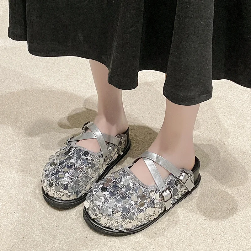 Тапочки Baotou женские на толстой подошве весна-лето 2024