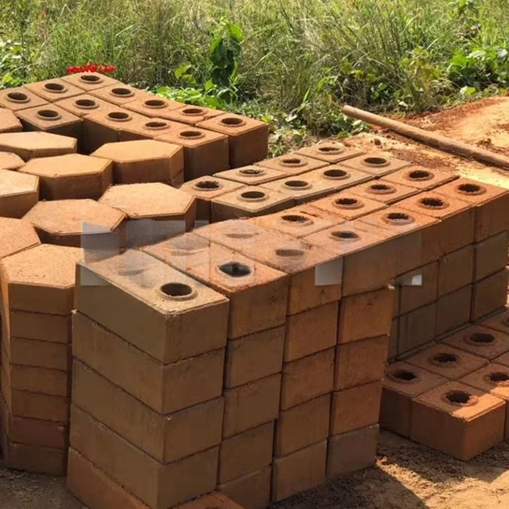 Китайская маленькая машина для производства глиняного кирпича с красной землей