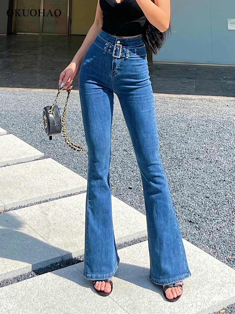 узкие джинсы с высокой посадкой