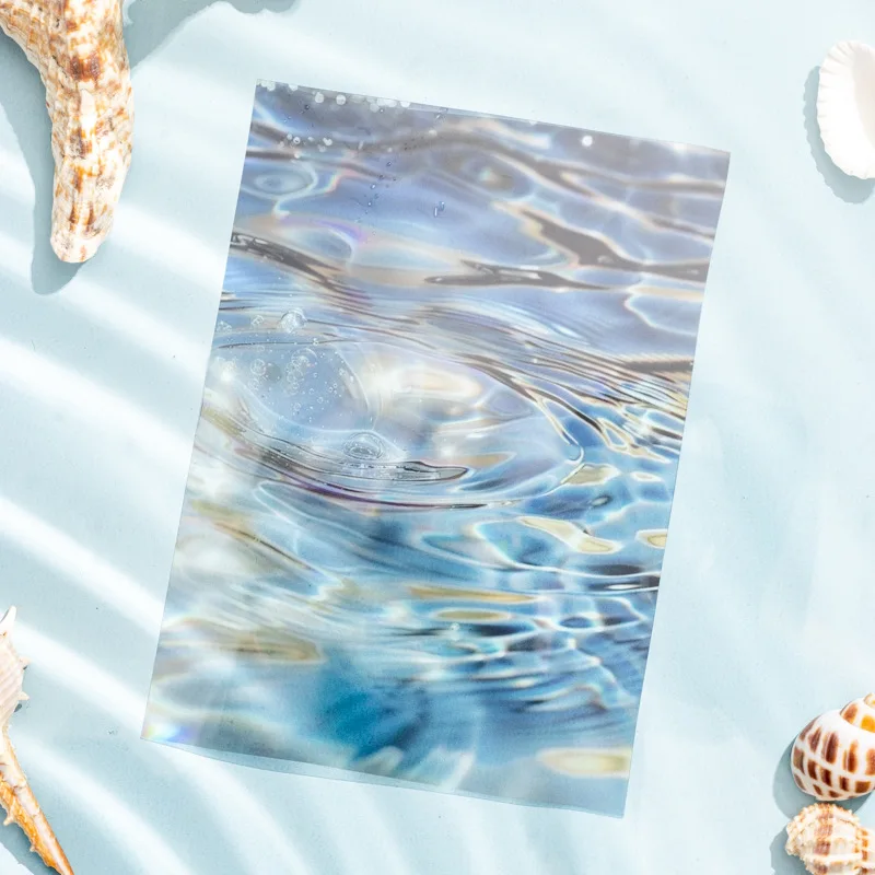 10 листов прозрачные декоративные Фоновые наклейки с морскими волнами
