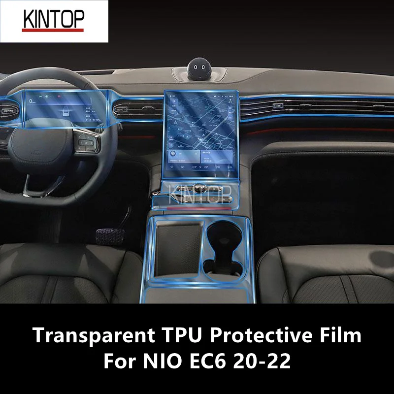 

For NIO EC6 20-22 Car Interior Center Console Transparent TPU Protective Film Anti-scratch Repair Film Accessories Refit