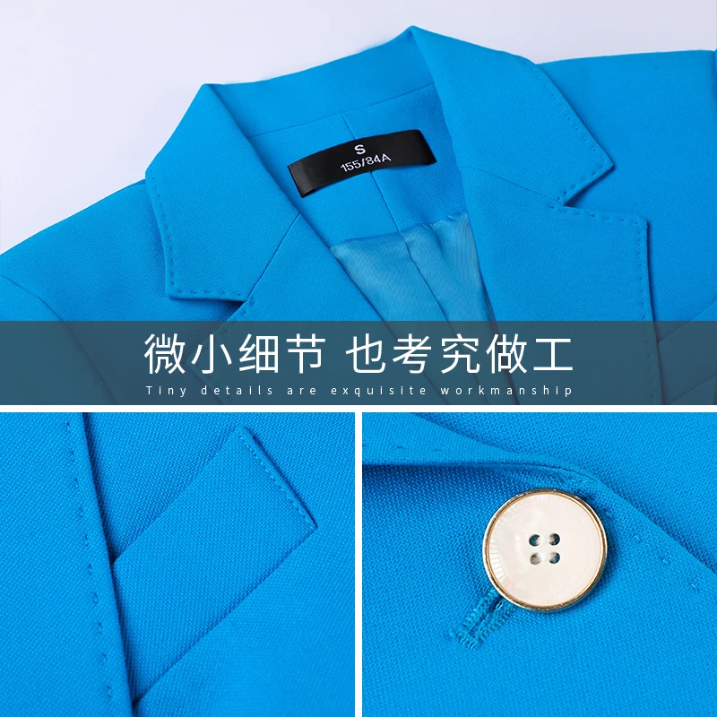 2020 New Autumn and Winter Women's Professional Wear Casual Office Sets Double Breasted Ladies Jacket Two-piece Fashion Trousers