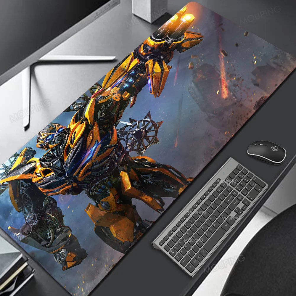 Optimus Prime механический Аниме Коврик для мыши 900x400 XXL игровой коврик клавиатуры с