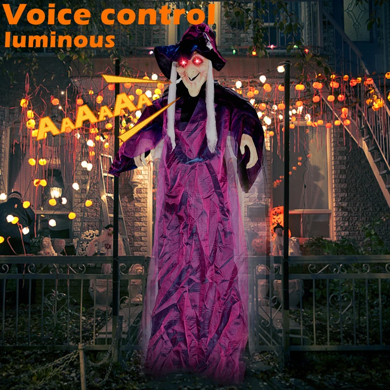 

Halloween Ghost Pendant Dolls Toys Hanging Horror Witch Scary Witch Decorations Garden Home Props Ornament