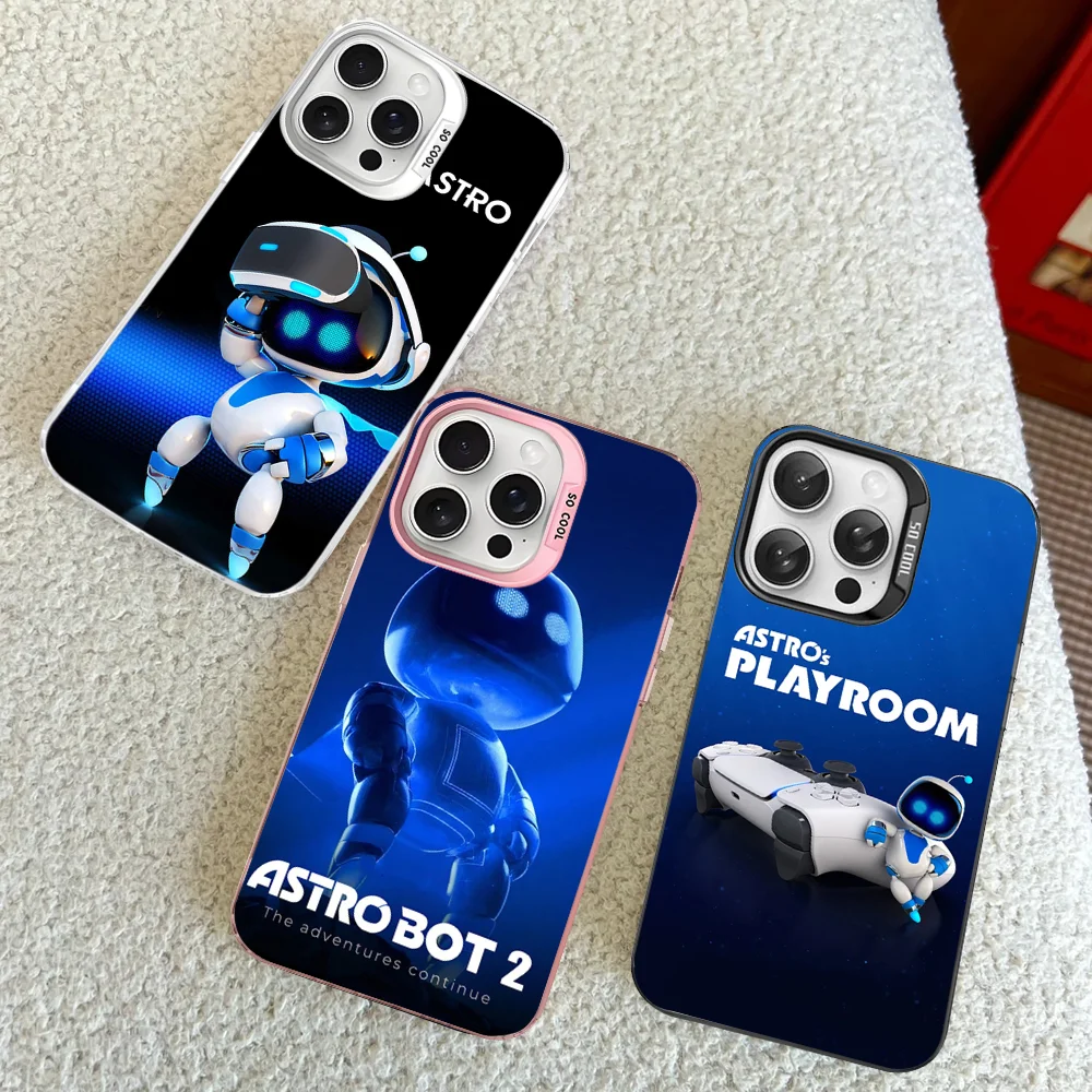 Чехол для телефона Game A-AstroS B-Bot iPhone 16 15 14 13 12 11 Pro Max X XR XSMAX 8 7 Plus матовая