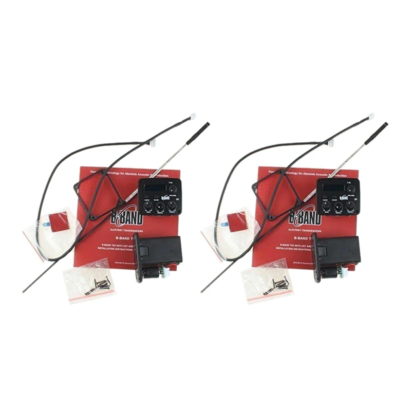 

2X Acoustic Guitar Pickup Systems Kit General B Band T35 3-Band Eq With Tuner
