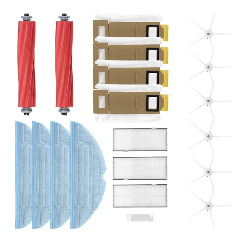 

Accessories Kit for Roborock S7 S7 Plus T7S T7S Plus Robot Vacuum Cleaner with Main Side Brush Dust Bag Hepa Filters A