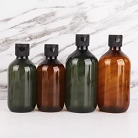 300500ml refillable bottle brown shampoo shower gel flip bottle large capacity pure dew no spill durable storage contianer
