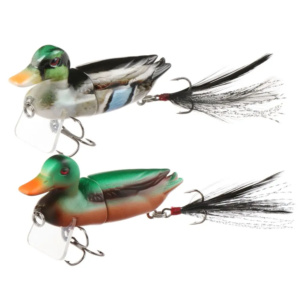 

10g/70mm Topwater Fishing Lures For Bass Lifelike Duck Floating Artificial Multi Jointed Swimbait Sunfish Swimmer Fishing Tackle