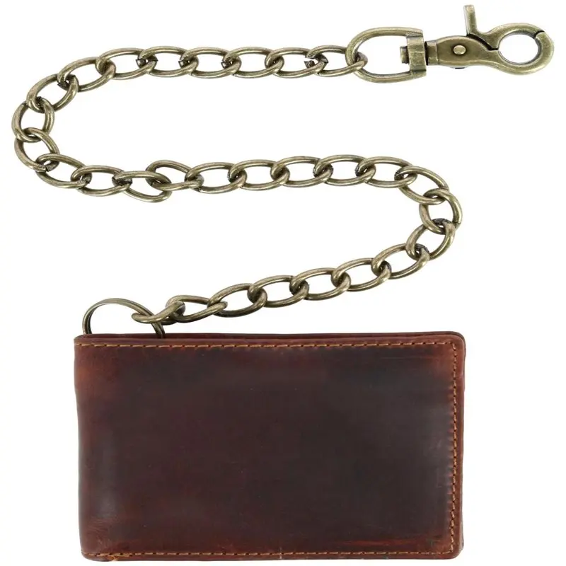 

RFID Vintage Bifold Chain Wallet (Men)
